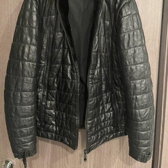Leather Winter Jacket - XL - Picture 1 of 3